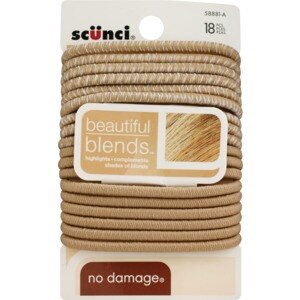 Scunci Medium Hold Ponytailers, Blonde