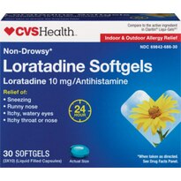 CVS Health Loratadine Allergy Relief Softgels, Non-Drowsy