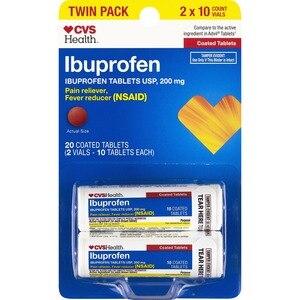 CVS Health Ibuprofen 200 mg Tablets, 20 CT