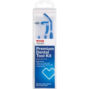 CVS Health Premium Dental Tool Kit with LED Light