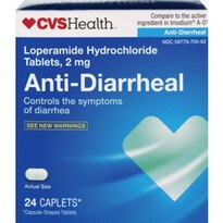 CVS Health Loperamide Hydrochloride Tablets, 2 mg, Anti-Diarrheal 24'S