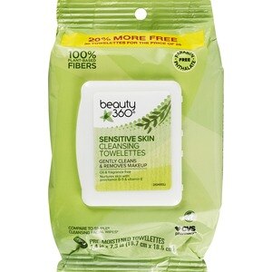 Beauty 360 Sensitive Skin Makeup Remover Wipe, 30/Pack