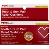 CVS Health Medicated Tooth and Gum Pain Relief Gel Cushions, 8CT, thumbnail image 1 of 1