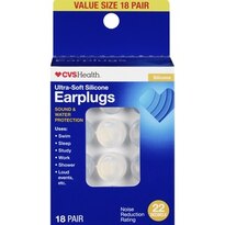 CVS Ultra-Soft Silicone Earplugs, 18 Pair