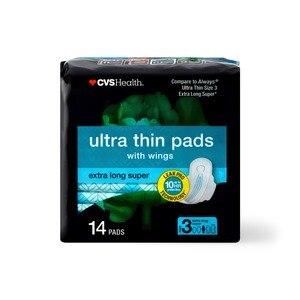 CVS Health Ultra Thin Pads With Wings