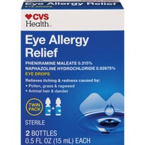 CVS Health Eye Allergy Relief Drops, Twin Pack, 1OZ