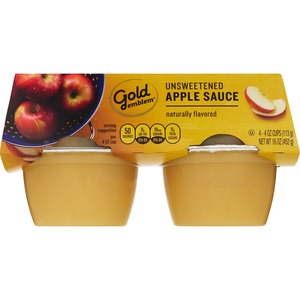 Gold Emblem Unsweetened Apple Sauce, 4 CT