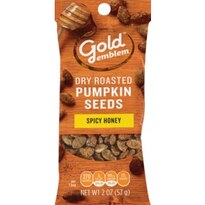 Gold Emblem Dry Roasted Pumpkin Seeds, Spicy Honey, 2 OZ