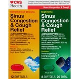 CVS Health Severe Sinus Congestion & Cough Relief Day 12CT & Night 8CT, Total 20CT , thumbnail image 1 of 1