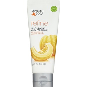 Beauty 360 Refine Self-Heating Clay Facial Mask Pumpkin and Coconut