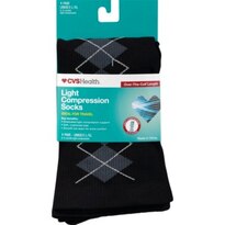 CVS Health Over-The-Calf Light Compression Socks Unisex, 1 Pair