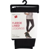 Style Essentials by Hanes Fleece Lined Leggings, Blackout Opaque, thumbnail image 1 of 1