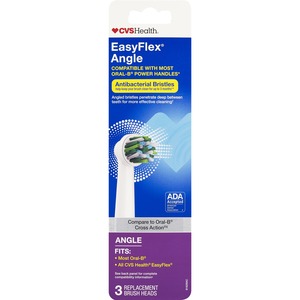 CVS Health EasyFlex Perfect Angle Replacement Brush Heads, 3 CT