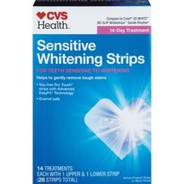 CVS Health Sensitive Teeth Whitening Strips, 14-Day Treatment