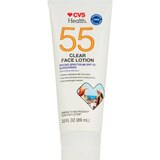 CVS Health SPF 55 Clear Sunscreen Face Lotion, 3 OZ, thumbnail image 1 of 1