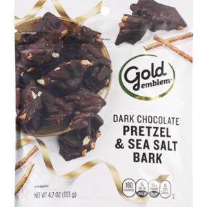 Gold Emblem Dark Chocolate Pretzel & Sea Salt Bark, 4.7 OZ