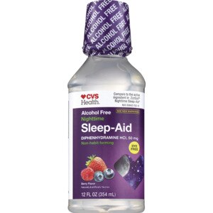 CVS Health Nighttime Sleep-Aid Liquid, Berry 12 OZ