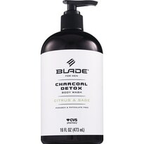 Blade Charcoal Detox Body Wash For Men, 16 OZ