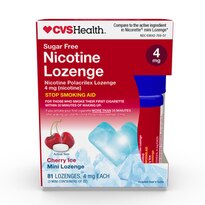CVS Health Nicotine Mini Lozenge, 4mg, Cherry Ice, 81 CT