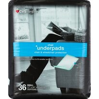 CVS Protective Underpads Chairs&Wheelchairs Small 17"x24"