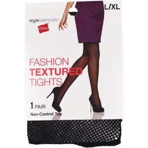 Style Essentials by Hanes Classic Fishnet Fashion Textured Tights
