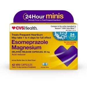 CVS Health Esomeprazole Magnesium Delayed-Release Capsules, 20 mg, Acid Reducer 3x14'S