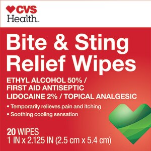 CVS Bite and Sting Wipes 20 CT