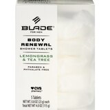 Blade Body Renewal Shower Tablets For Men, Lemongrass & Tea Tree, 5CT, thumbnail image 1 of 1