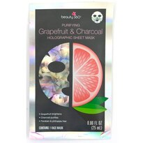 Beauty 360 Purifying Grapefruit & Charcoal Holographic Sheet Mask