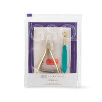 GSQ By GlamSquad Cuticle Set Goldtone 2-Piece+Case