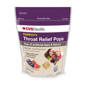 CVS Health Children's Throat Relief Pops, 10 CT