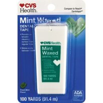 CVS Health Mint Waxed Dental Tape, 100 Yards