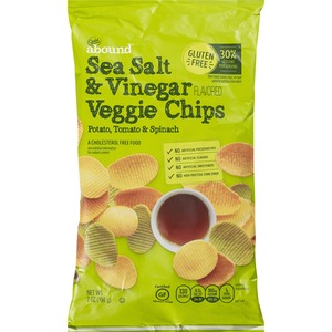 Gold Emblem Abound Sea Salt & Vinegar Veggie Chips, 7 OZ
