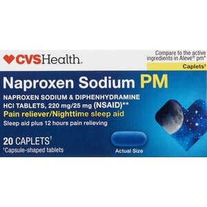 CVS Health Naproxen Sodium PM Caplets, Pain Reliever/Nighttime Sleep Aid