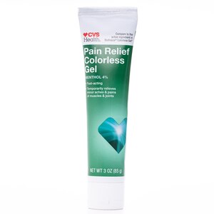 CVS Health Pain Relief Colorless Gel, Menthol 4%, 3 OZ