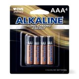 CVS Alkaline Batteries AAA 4-Pack, thumbnail image 1 of 1