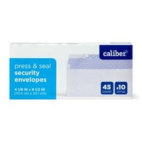 Caliber Security Envelopes 4 1/2 X 9 1/2 Inch