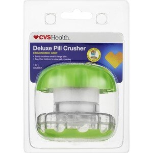 CVS Pill Crusher Deluxe Plus Storage Ergonomic Grip