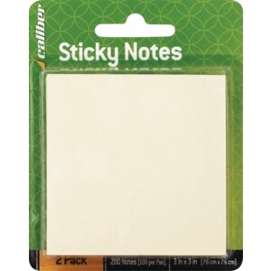 Caliber Sticky Note Pads 200 Sheets