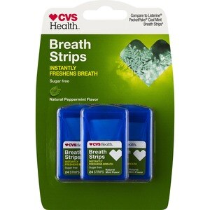 CVS Health Sugar Free Breath Strips Blue Mint