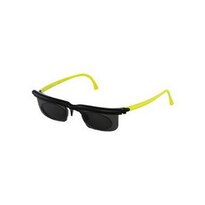 Adlens Sundials Instantly Adjustable Eyewear Sunglass 1 in. x 2 in., Black & Green Frame