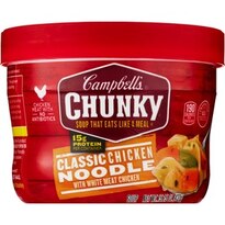 Campbell's Chunky Classic Chicken Noodle Soup Microwavable Bowl