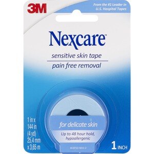 3M Nexcare Tape Sensitive Skin 1"x144" (4 Yards) 1 Roll