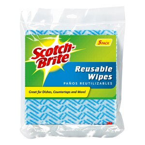 Scotch-Brite Reusable Wipes, 5 CT