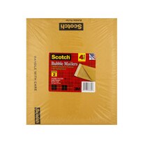 Caliber Paper Mailer Bubble Wrap Inside 8x11" Tan #2 4-Pack