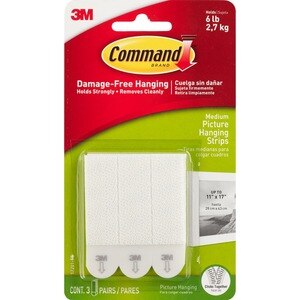 Cammand 3m - 3 Picture Hanging Strips, Medium