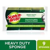 Scotch-Brite Heavy Duty Scrub Sponges, 9 CT, thumbnail image 1 of 1