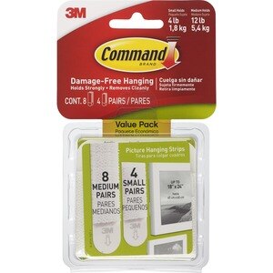 3M Picture Hanging Strips Combo Pack