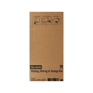 Caliber Mailing Moving & Storage Box, 14 In x 14 In x 14 In