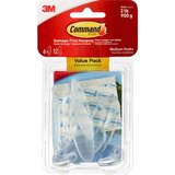 3M Command Damage-Free Hanging Hooks & Strips Value Pack, Medium, thumbnail image 1 of 1